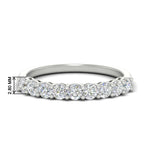 Load image into Gallery viewer, 9-stone-0.75-carat-beautiful-diamond-wedding-band-in-white-gold-FD8008B9-0.75CT-NL-WG-HW
