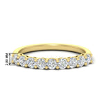 Load image into Gallery viewer, 9-stone-0.75-carat-beautiful-diamond-wedding-band-in-yellow-gold-FD8008B9-0.75CT-NL-YG-HW
