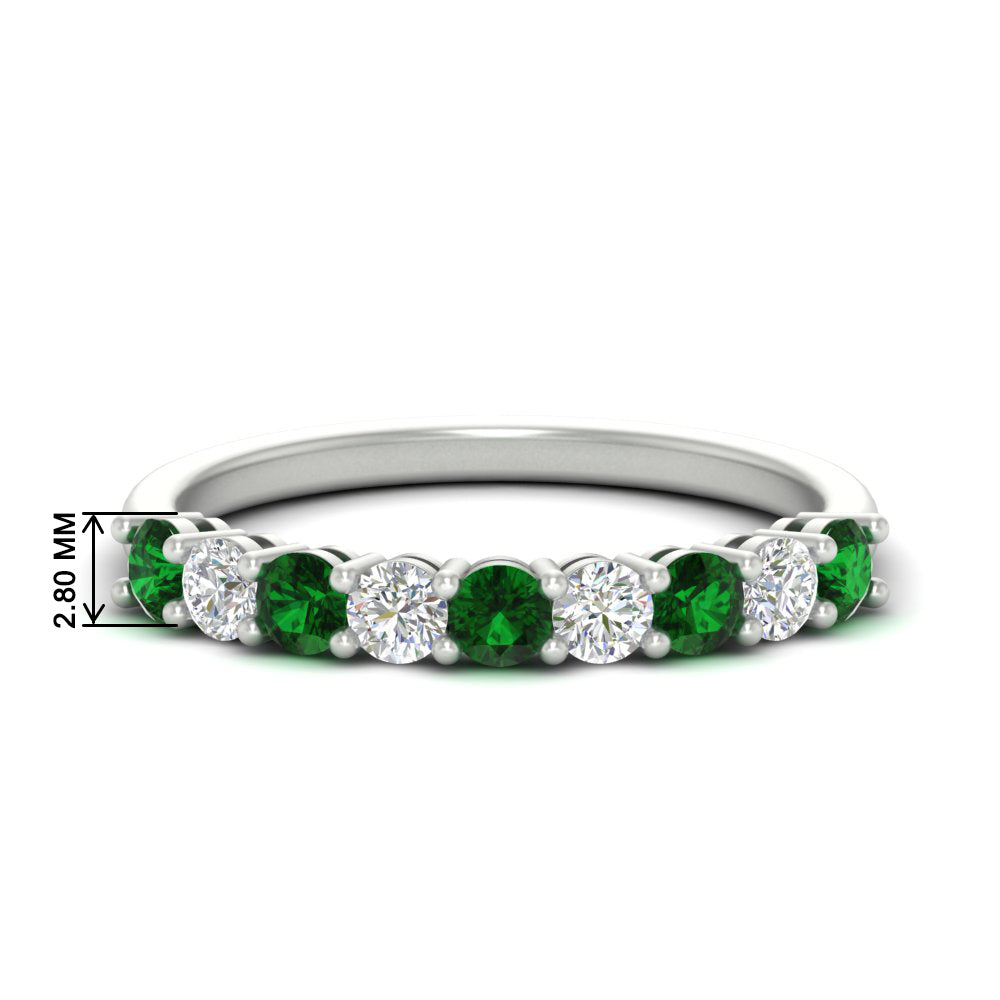 9-stone-0.75-carat-beautiful-emerald-wedding-band-in-white-gold-FD8008B9GEMGR-0.75CT-NL-WG-HW