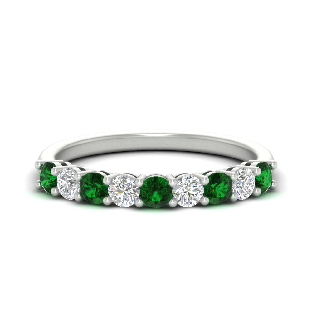 9-stone-0.75-carat-beautiful-emerald-wedding-band-in-white-gold-FD8008B9GEMGR-0.75CT-NL-WG