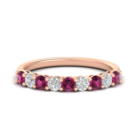 9-stone-0.75-carat-beautiful-pink-sapphire-wedding-band-in-rose-gold-FD8008B9GSADRPI-0.75CT-NL-RG