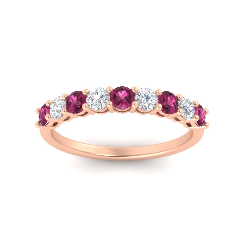 9-stone-0.75-carat-beautiful-pink-sapphire-wedding-band-in-rose-gold-FD8008B9GSADRPIANGLE5-0.75CT-NL-RG