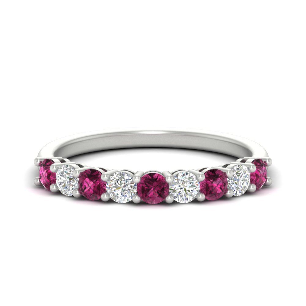 9-stone-0.75-carat-beautiful-pink-sapphire-wedding-band-in-white-gold-FD8008B9GSADRPI-0.75CT-NL-WG