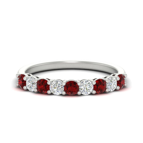 9-stone-0.75-carat-beautiful-ruby-wedding-band-in-white-gold-FD8008B9GRUDR-0.75CT-NL-WG