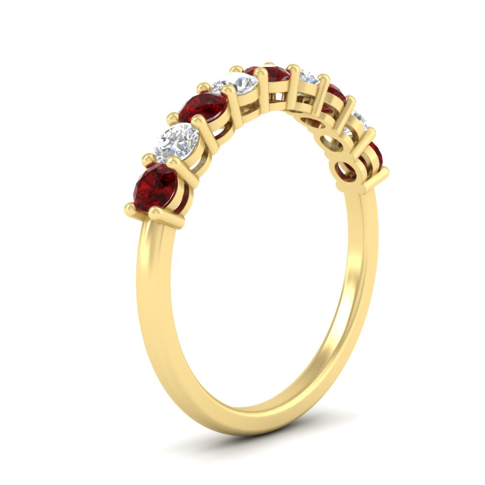 9-stone-0.75-carat-beautiful-ruby-wedding-band-in-yellow-gold-FD8008B9GRUDRANGLE2-0.75CT-NL-YG