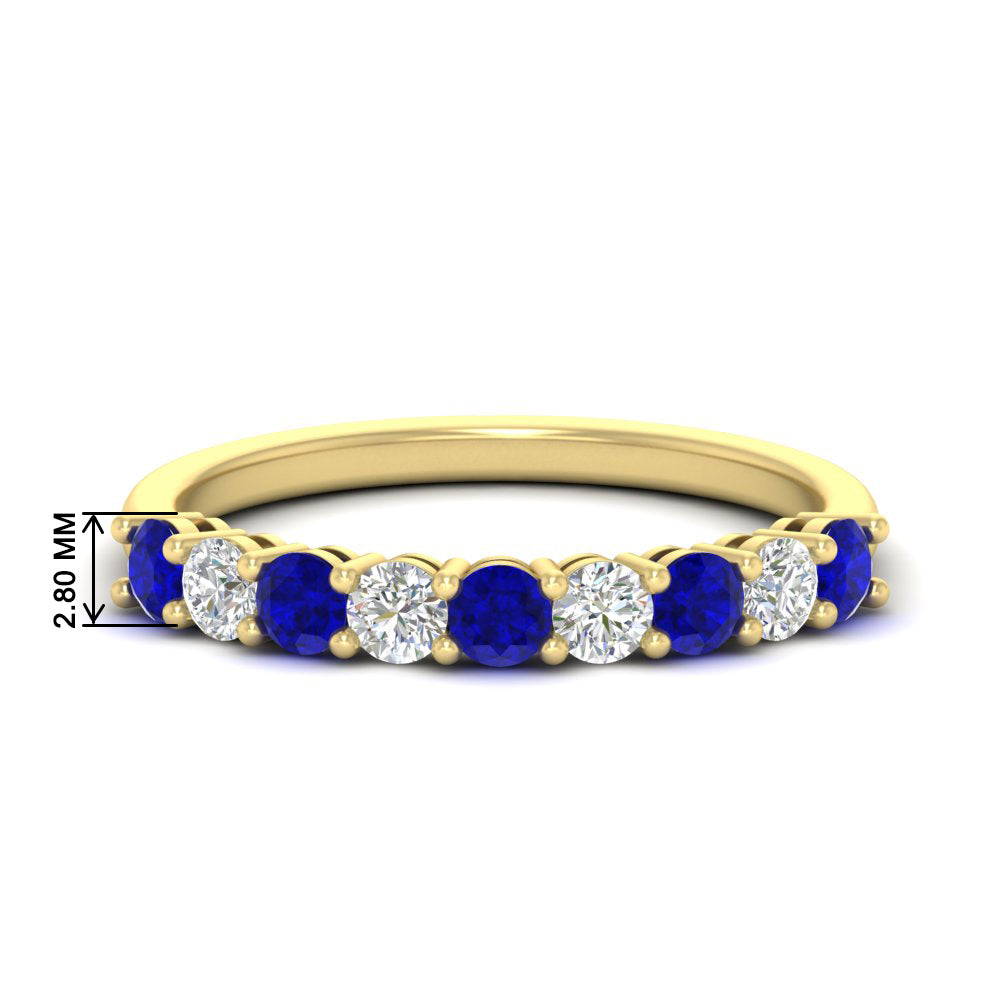 9-stone-0.75-carat-beautiful-sapphire-wedding-band-in-yellow-gold-FD8008B9GSABL-0.75CT-NL-YG-HW