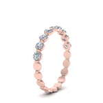 Load image into Gallery viewer, 9-stone-common-prong-delicate-band-in-rose-gold-FD9449B-NL-RG.jpg
