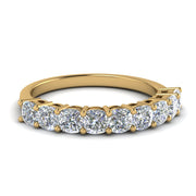 9 Stone Cushion Cut Anniversary Band