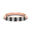 Load image into Gallery viewer, 9-stone-emerald-cut-black-diamond-wedding-band-in-rose-gold-fdwb8008emblacksleep-1.00ct-nl-rg.jpg?v=1774247355