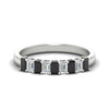 Load image into Gallery viewer, 9-stone-emerald-cut-black-diamond-wedding-band-in-white-gold-fdwb8008emblacksleep-1.00ct-nl-wg.jpg?v=1774247355