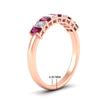 Load image into Gallery viewer, 9-stone-emerald-cut-pink-sapphire-wedding-band-in-rose-gold-fdwb8008emgsadrpiangle2-1.00ct-nl-rg-hw.jpg?v=1774247355