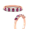 Load image into Gallery viewer, 9-stone-emerald-cut-pink-sapphire-wedding-band-in-rose-gold-fdwb8008emgsadrpiangle3-1.00ct-nl-rg.jpg?v=1774247355