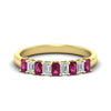 Load image into Gallery viewer, 9-stone-emerald-cut-pink-sapphire-wedding-band-in-yellow-gold-fdwb8008emgsadrpisleep-1.00ct-nl-yg.jpg?v=1774247355