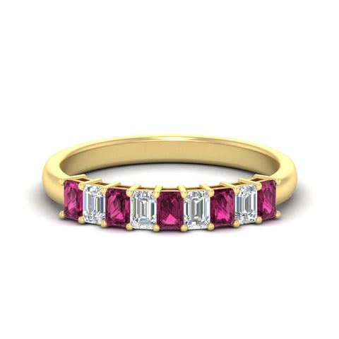 9-stone-emerald-cut-pink-sapphire-wedding-band-in-yellow-gold-fdwb8008emgsadrpisleep-1.00ct-nl-yg.jpg?v=1774247355