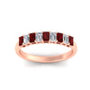 Load image into Gallery viewer, 9-stone-emerald-cut-ruby-wedding-band-in-rose-gold-fdwb8008emgrudrangle5-1.00ct-nl-rg.jpg?v=1774247355