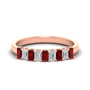 Load image into Gallery viewer, 9-stone-emerald-cut-ruby-wedding-band-in-rose-gold-fdwb8008emgrudrsleep-1.00ct-nl-rg.jpg?v=1774247355