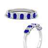 Load image into Gallery viewer, 9-stone-emerald-cut-sapphire-wedding-band-in-white-gold-fdwb8008emgsablangle3-1.00ct-nl-wg.jpg?v=1774247355