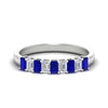 Load image into Gallery viewer, 9-stone-emerald-cut-sapphire-wedding-band-in-white-gold-fdwb8008emgsablsleep-1.00ct-nl-wg.jpg?v=1774247355