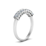 Load image into Gallery viewer, 9 Stone Emerald Cut Wedding Ring
