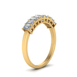 Load image into Gallery viewer, 9 Stone Emerald Cut Wedding Ring
