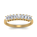 Load image into Gallery viewer, 9 Stone Emerald Cut Wedding Ring

