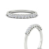 Load image into Gallery viewer, 9-stone-forever-band-ring-in-platinum-round-diamonds-lab-created