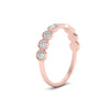 Load image into Gallery viewer, 9-stone-hexagon-stacking-diamond-ring-in-rose-gold-FD10968BANGLE3-NL-RG.jpg