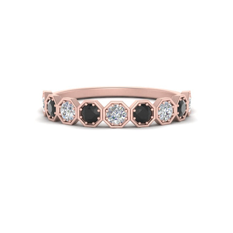 9-stone-hexagon-stacking-diamond-ring-with-black-diamond-in-rose-gold-FD10968BGBLACKANGLE3-NL-RG.jpg