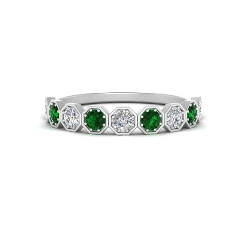 9-stone-hexagon-stacking-diamond-ring-with-emerald-in-white-gold-FD10968BGEMGRANGLE3-NL-WG.jpg