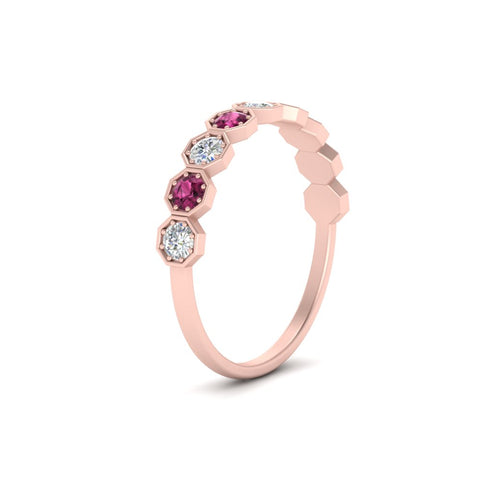 9-stone-hexagon-stacking-diamond-ring-with-pink-sapphire-in-rose-gold-FD10968BGSADRPIANGLE3-NL-RG.jpg