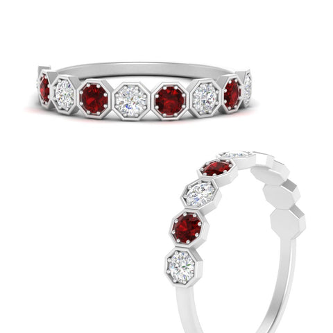 9-stone-hexagon-stacking-diamond-ring-with-ruby-in-white-gold-FD10968BGRUDRANGLE3-NL-WG.jpg