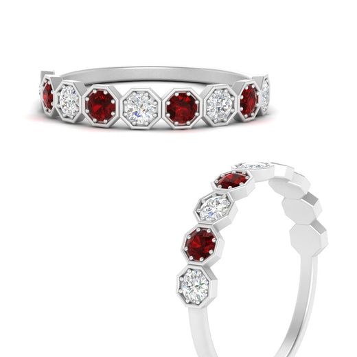 9-stone-hexagon-stacking-diamond-ring-with-ruby-in-white-gold-FD10968BGRUDRANGLE3-NL-WG.jpg