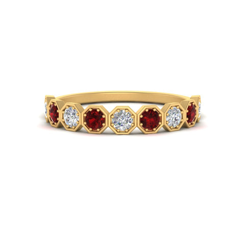 9-stone-hexagon-stacking-diamond-ring-with-ruby-in-yellow-gold-FD10968BGRUDRANGLE3-NL-YG.jpg