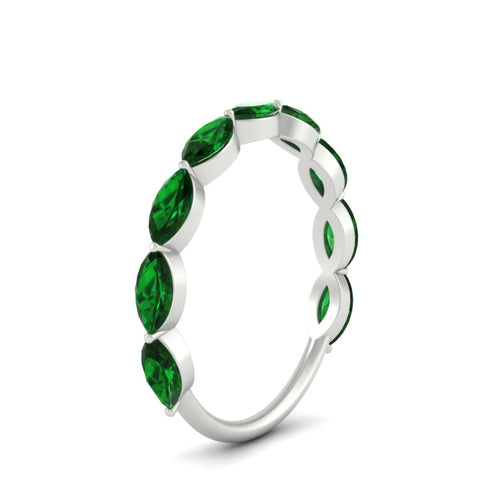 9-stone-marquise-horizontal-emerald-wedding-band-2-carat-in-white-gold-FD8398MQBGEMGRANGLE2-2.00CT-NL-WG