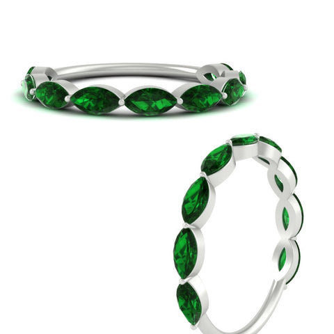 9-stone-marquise-horizontal-emerald-wedding-band-2-carat-in-white-gold-FD8398MQBGEMGRANGLE3-2.00CT-NL-WG