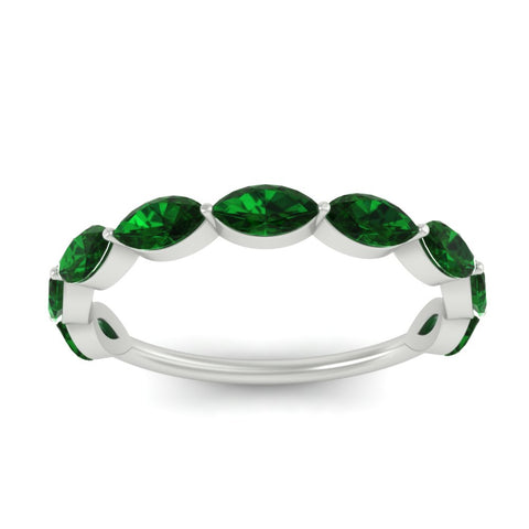 9-stone-marquise-horizontal-emerald-wedding-band-2-carat-in-white-gold-FD8398MQBGEMGRANGLE5-2.00CT-NL-WG