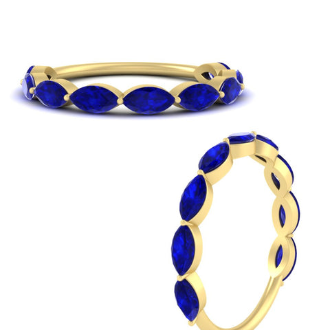 9-stone-marquise-horizontal-sapphire-wedding-band-2-carat-in-yellow-gold-FD8398MQBGSABLANGLE3-2.00CT-NL-YG