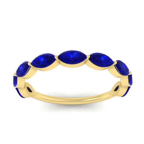 9-stone-marquise-horizontal-sapphire-wedding-band-2-carat-in-yellow-gold-FD8398MQBGSABLANGLE5-2.00CT-NL-YG