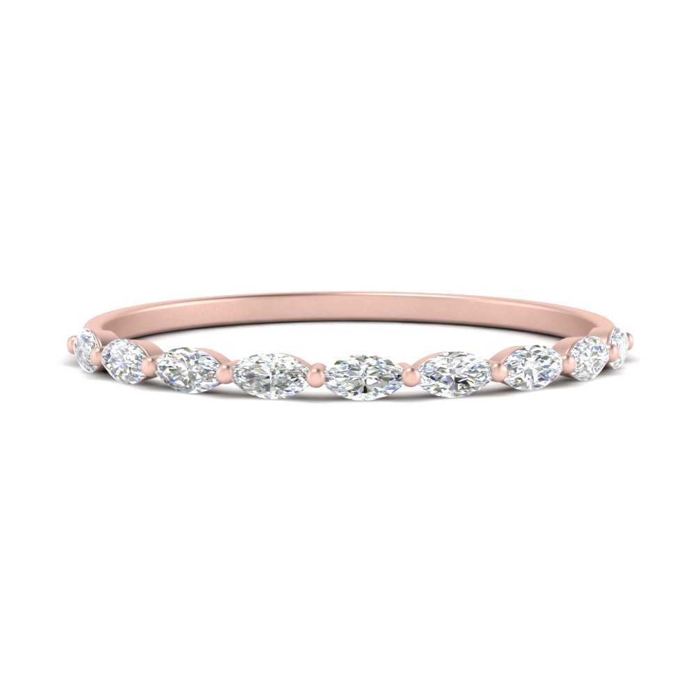 9 Stone Marquise Thin Stacking Band