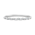Load image into Gallery viewer, 9 Stone Marquise Thin Stacking Band
