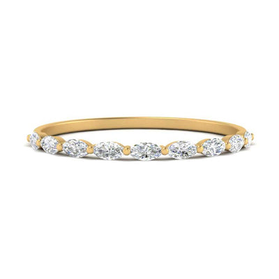 9 Stone Marquise Thin Stacking Band