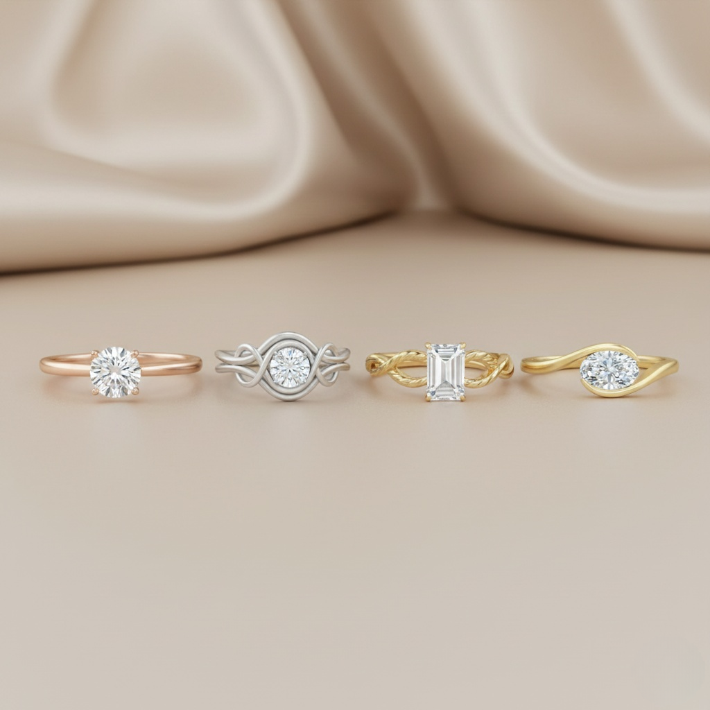 Premium Lab-Grown Solitaire Rings