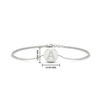 Load image into Gallery viewer, Alphabet disc diamond bracelet
