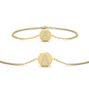 Load image into Gallery viewer, Alphabet disc diamond bracelet