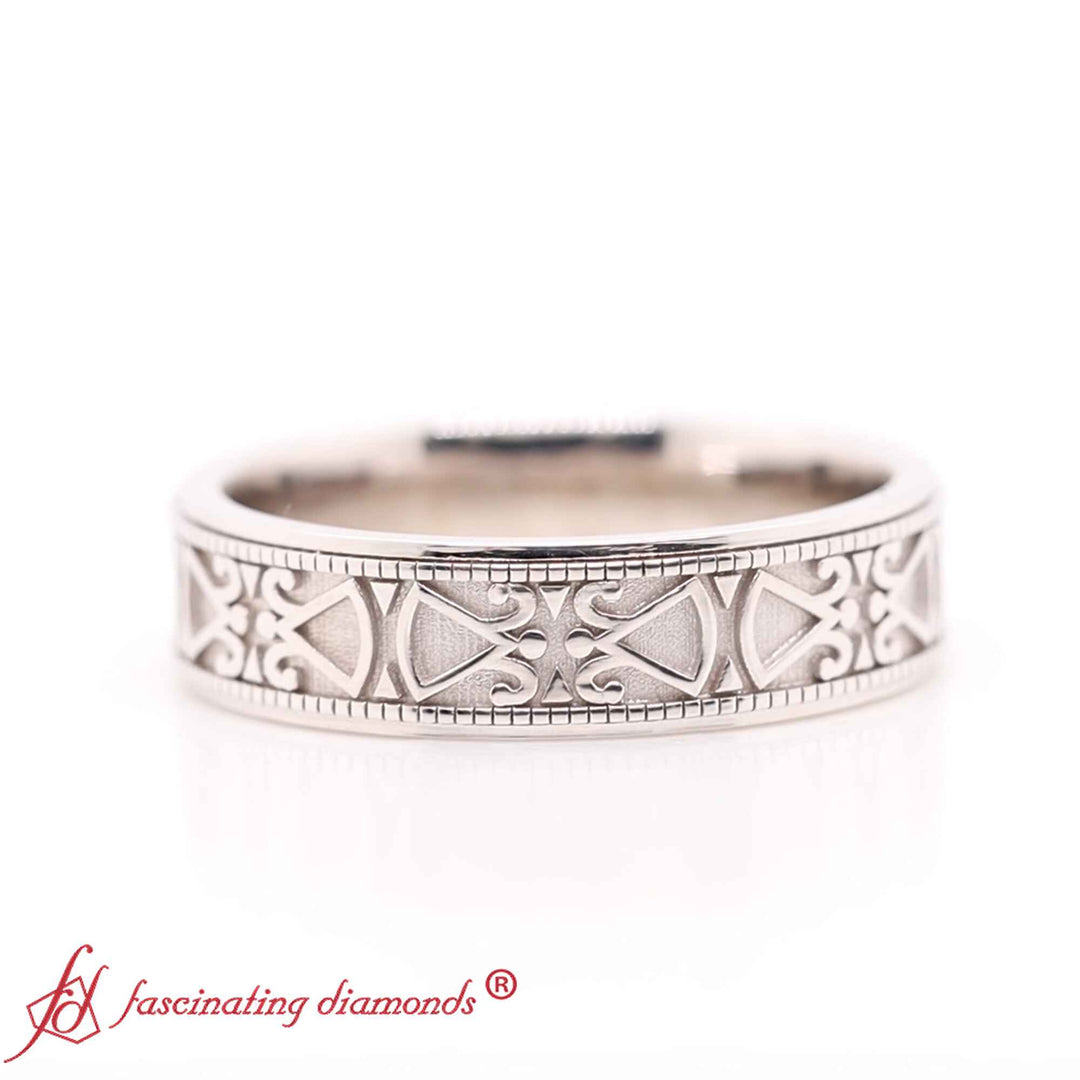 Antique Design Wedding Band
