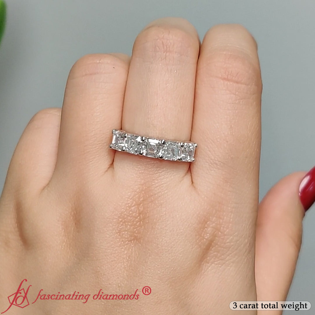 Asscher-Cut-Five-Stone-Lab-Diamond-Ring-3-Carat-In-950-Platinum-FD8008AS-3.00+CTANGLE1-WG