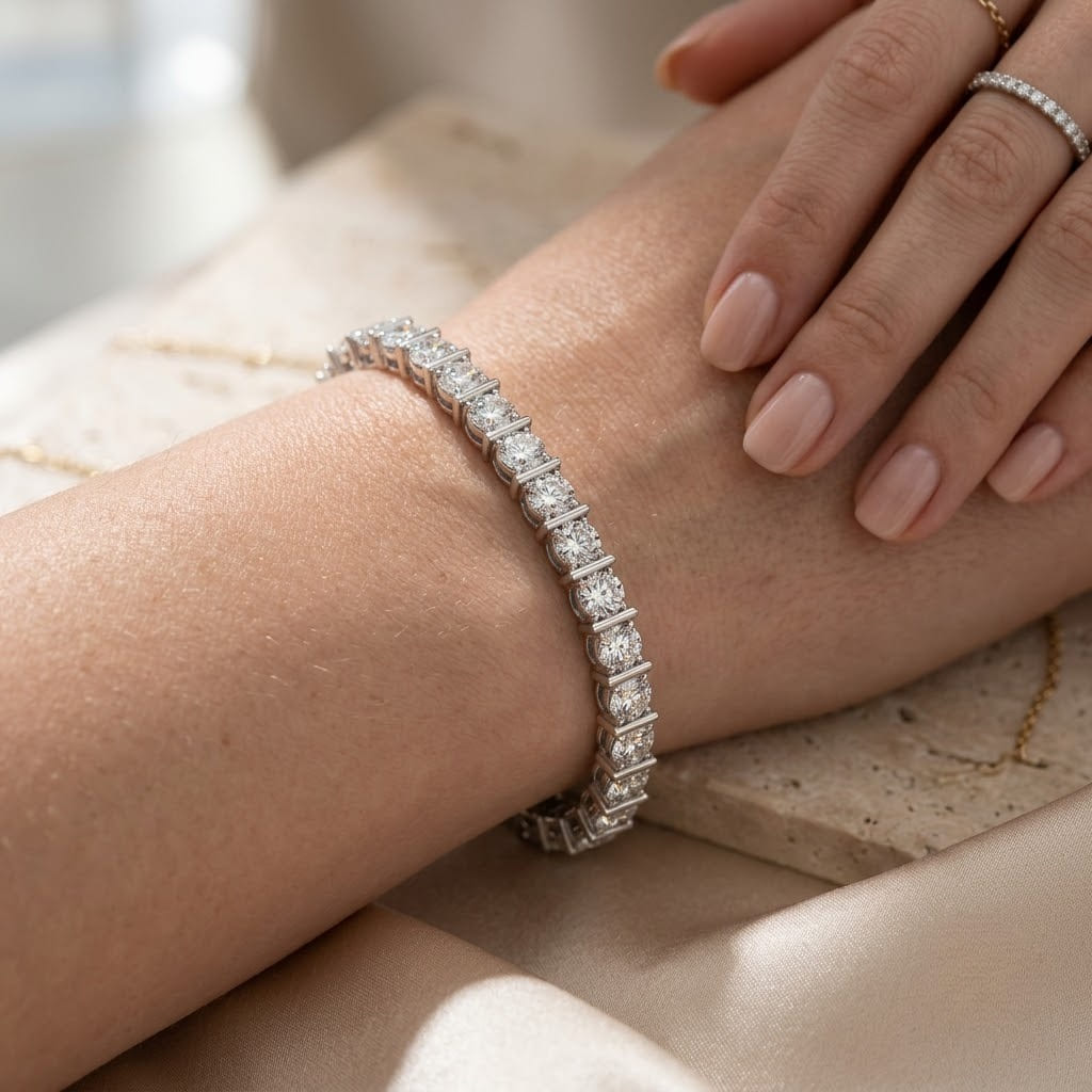 Bar Set Tennis Bracelet