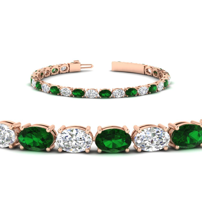 basket-tennis-bracelet-14-carat-oval-shaped-in-rose-gold-fdbrc10444gemgrangle2-14.00ct-nl-rg