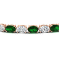 Thumbnail 24 - basket-tennis-bracelet-14-carat-oval-shaped-in-rose-gold-fdbrc10444gemgrangle2-14.00ct-nl-rg