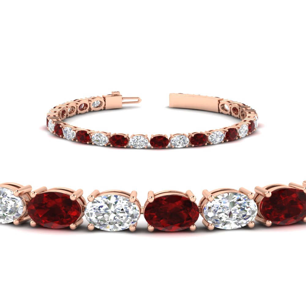 basket-tennis-bracelet-14-carat-oval-shaped-in-rose-gold-fdbrc10444grudrangle2-14.00ct-nl-rg